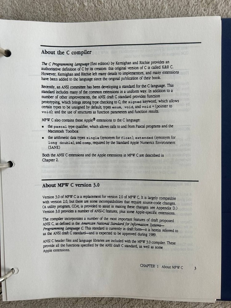 Vintage Apple 1990 C++ Annotated Reference Manual Draft by Bjarne Stroustrup