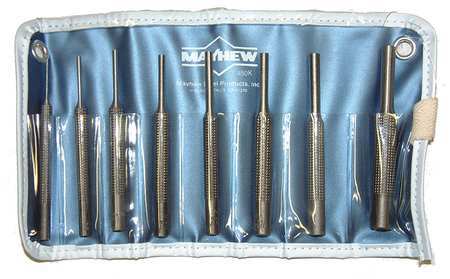MAYHEW SELECT 62060 Drive Pin Punch Set,Not Tether Capable 24D640