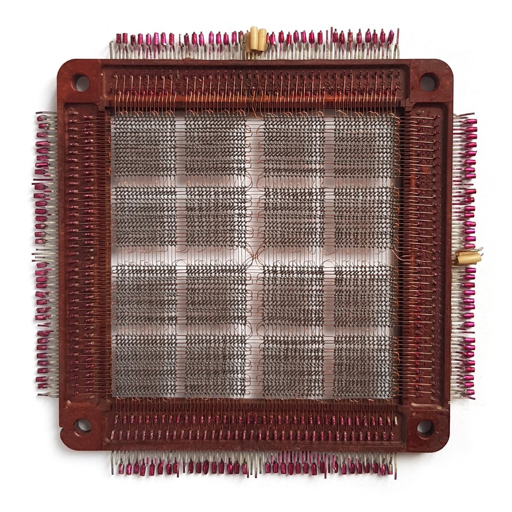 Vintage USSR ferrite core memory 4096 bit soviet technology 1976 year