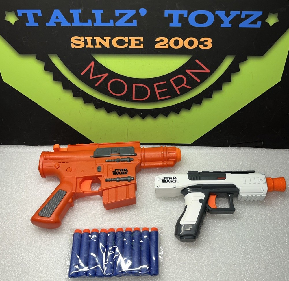 Star Wars*Nerf Glow Strike* Rogue One*Captain Cassian And First Order Blasters