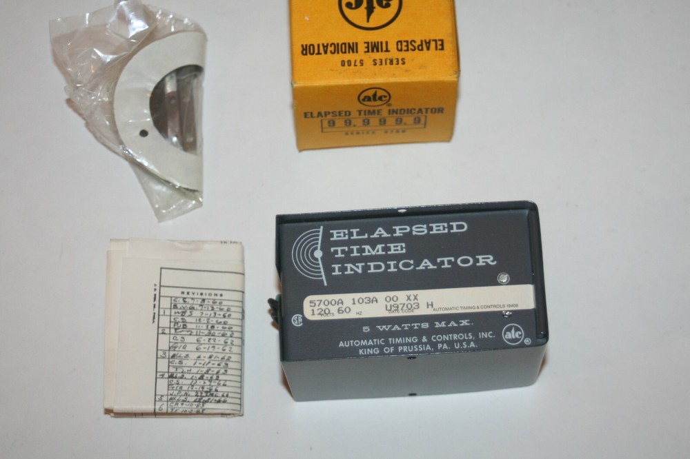 ATC Elapsed Time Indicator Type: 5700A 103A U9703 120 Volts * NEW *