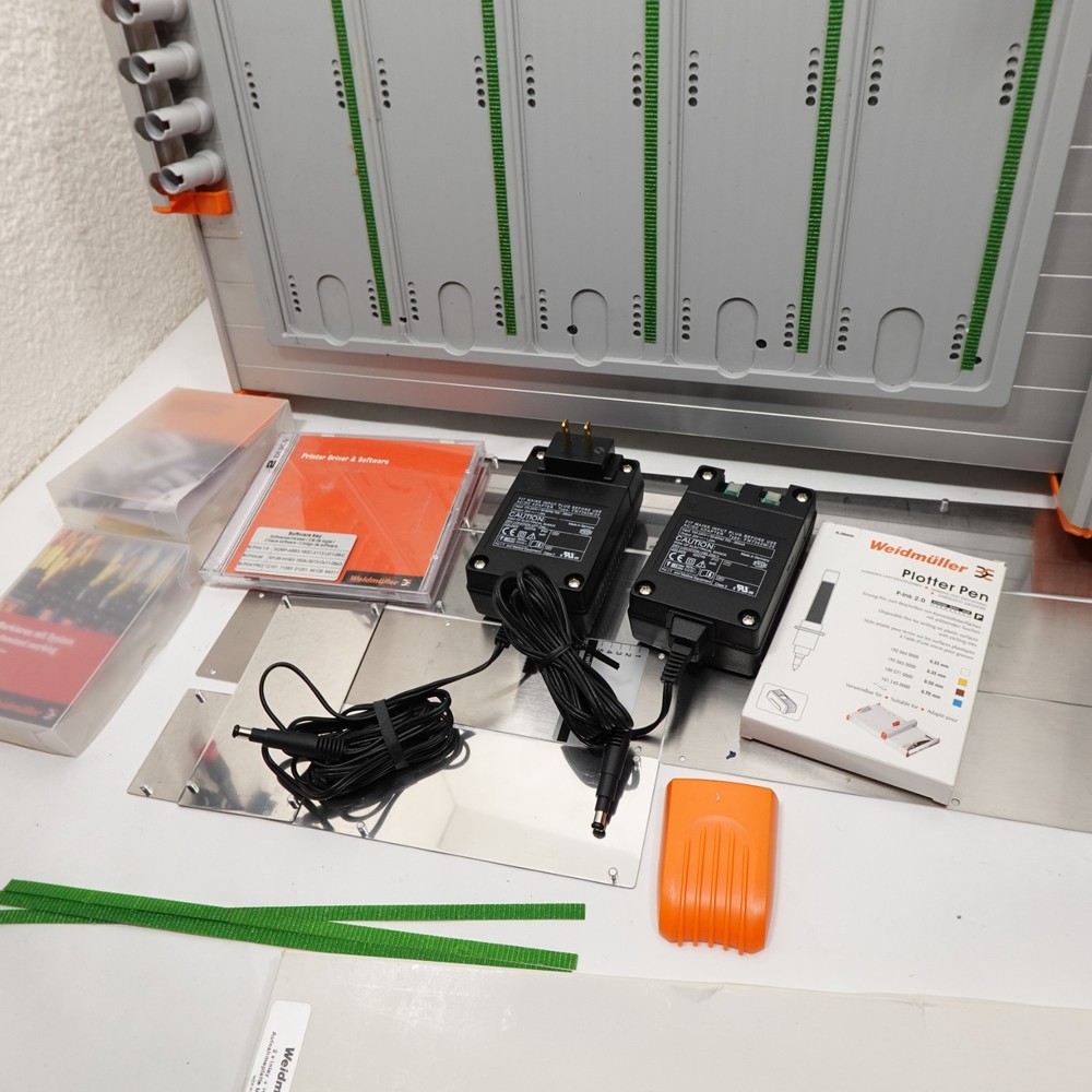 Weidmüller MCP Plus Plotter Printer System w/ Software, Power Supply, Accessorie
