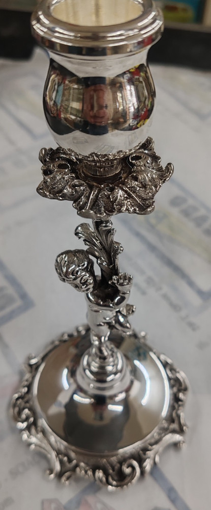 SILVER CASTING CANDLESTICK 800