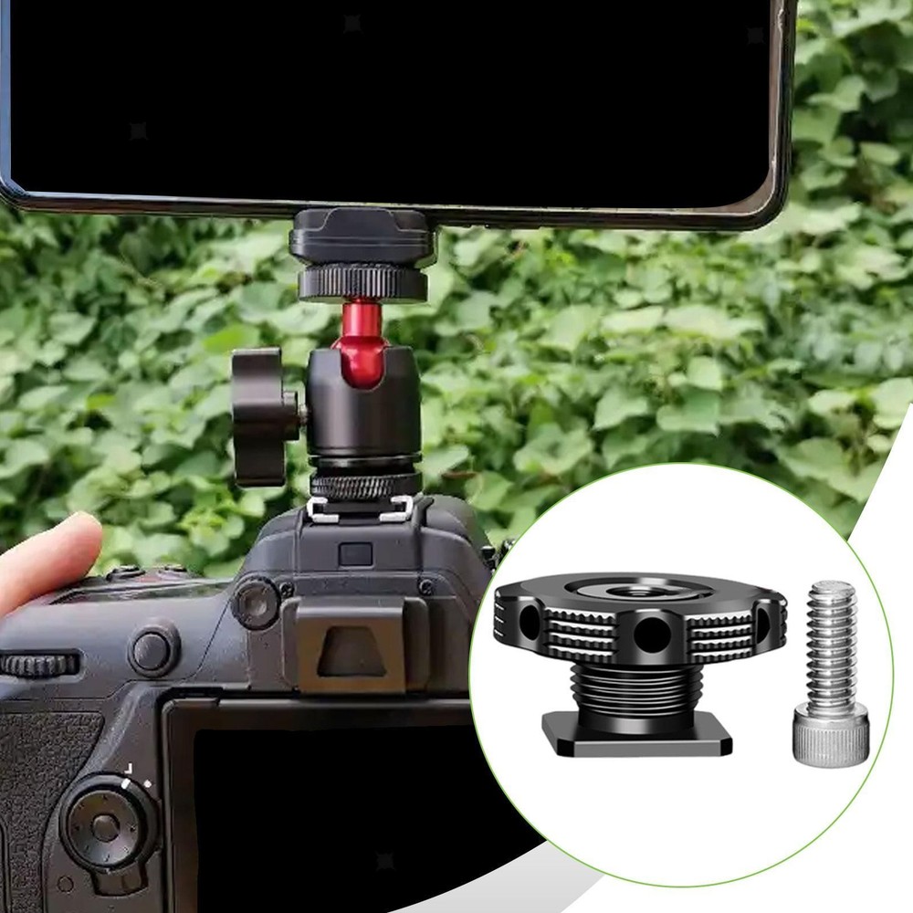 Camera Hot Shoe Adapter, Versatile Conversion Base for Camera Accessories, with