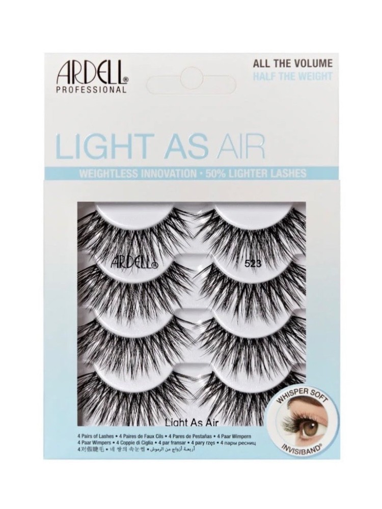 Ardell Light As Air 523, 4-pack Lighter Lashes