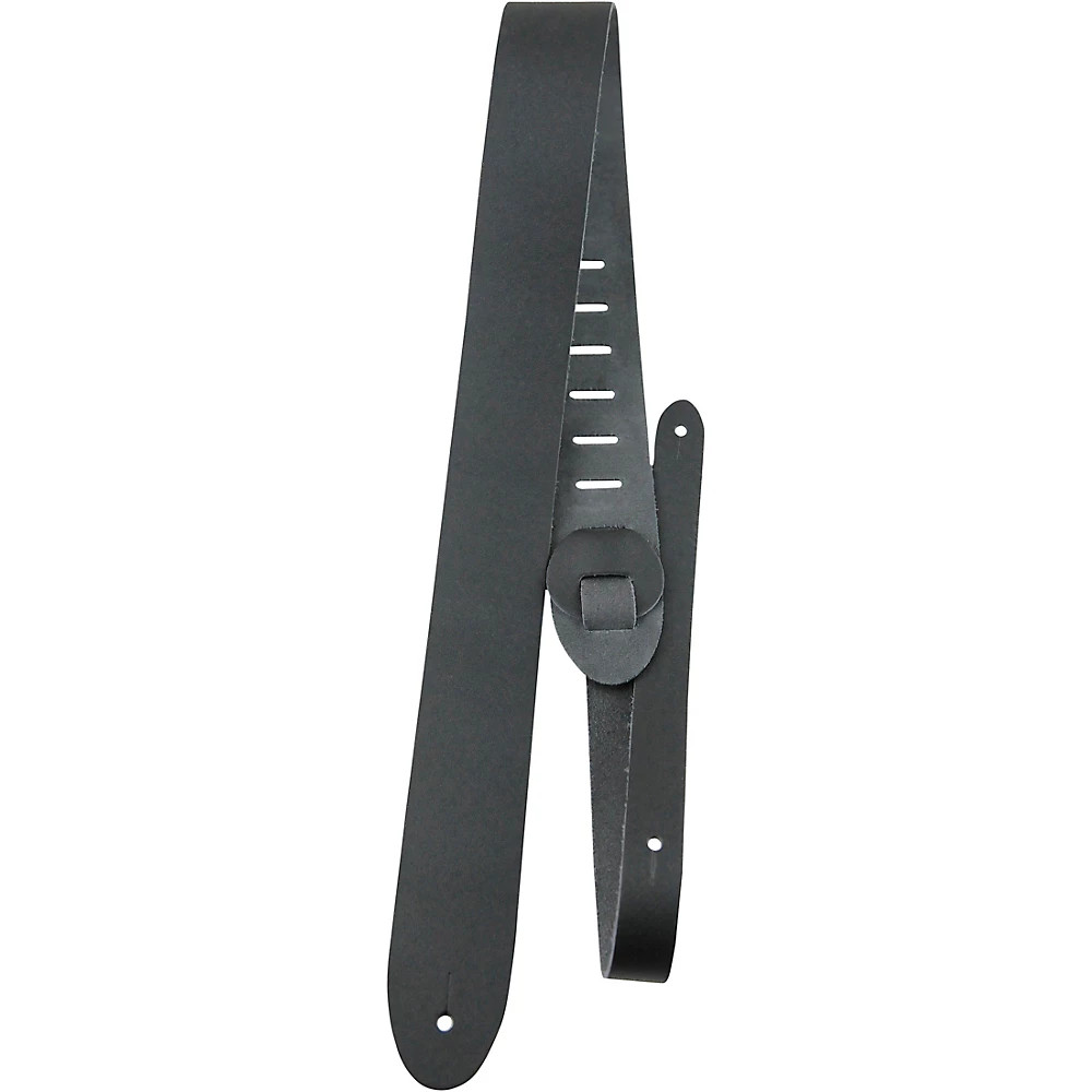 Perri's Basic Leather Guitar Strap Black 2 in.