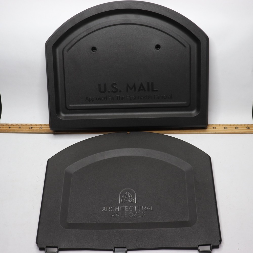 Architectural Mailboxes Post Mount Mailbox Plastic - Missing Side Panel w/ Flag