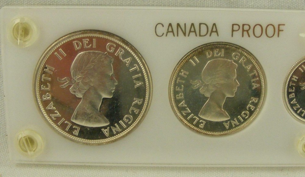 1961 Canada Proof Like Set W/ AWESOME Rainbow Toned Cent !!