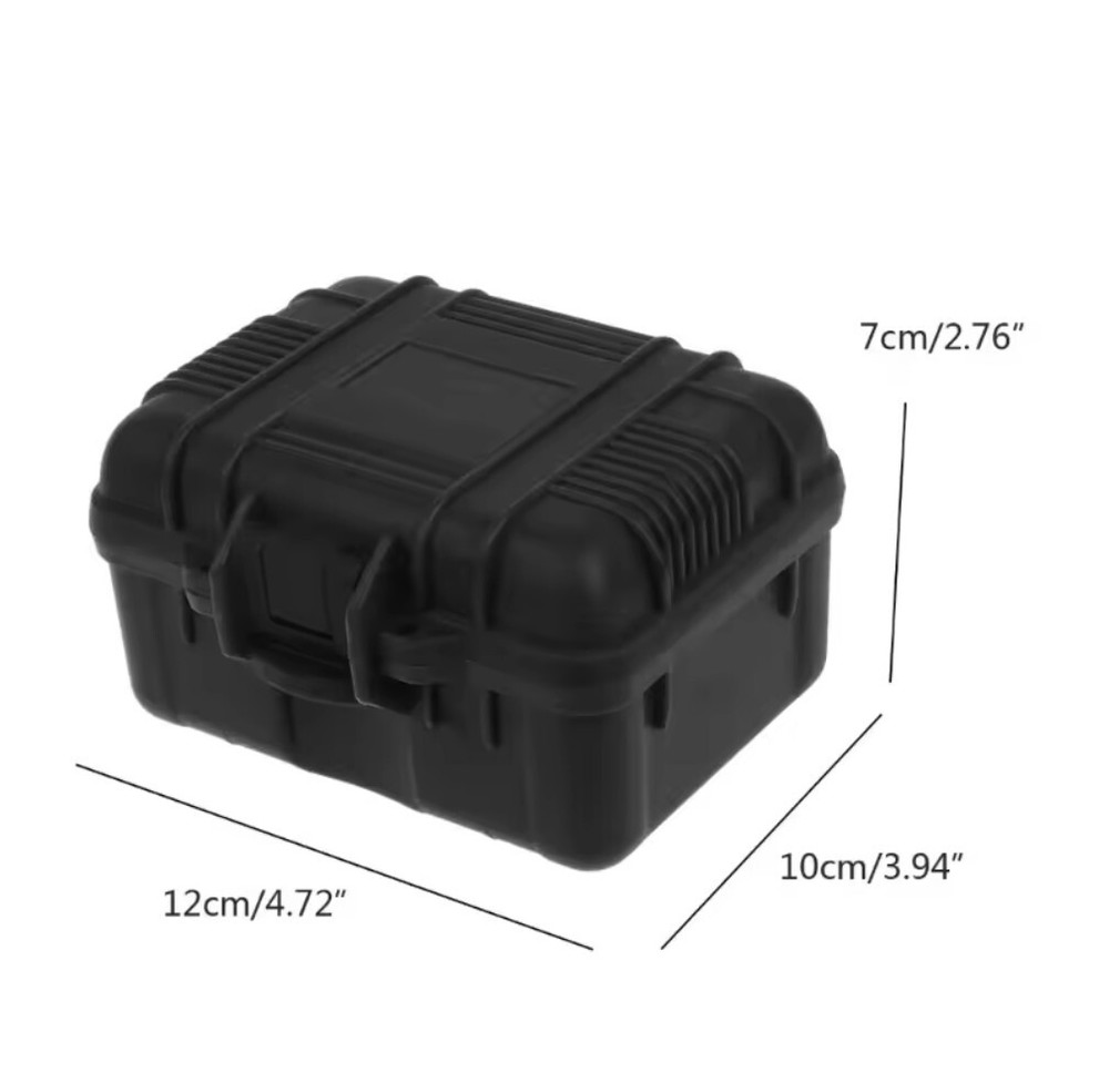 Travel Protective Watch Case / Box - Single Solid ABS Shockproof - Black