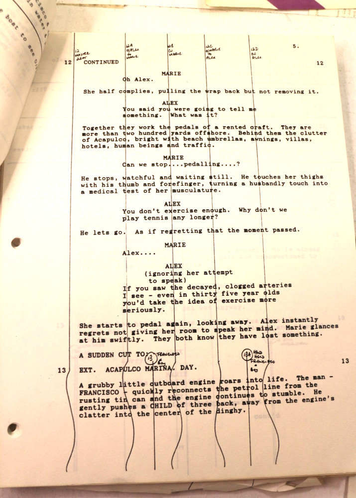 Production Script film Screenplay Cold Heaven by Brian Moore