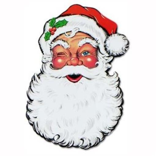 Santa Face 26-Inch Cutout