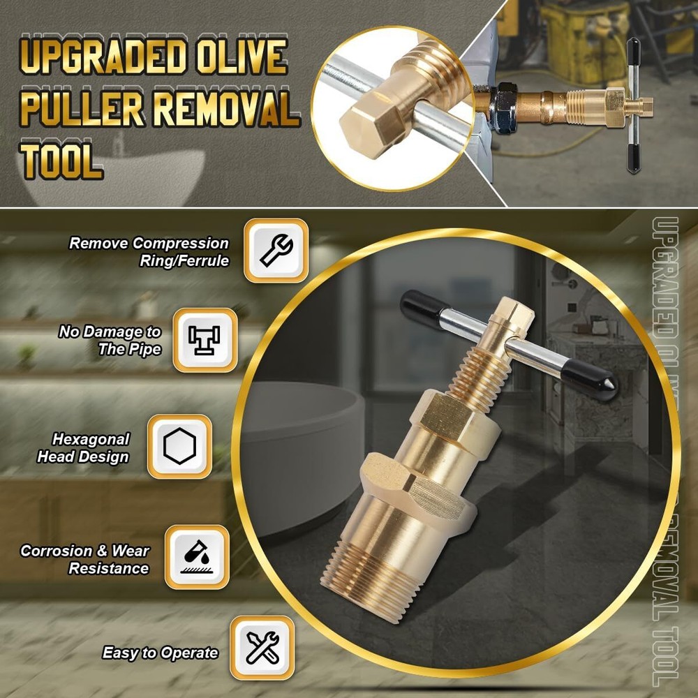 Puller Copper Compression Ring Extractor Sleeve Ferrule Removal Tool,NOT Damage