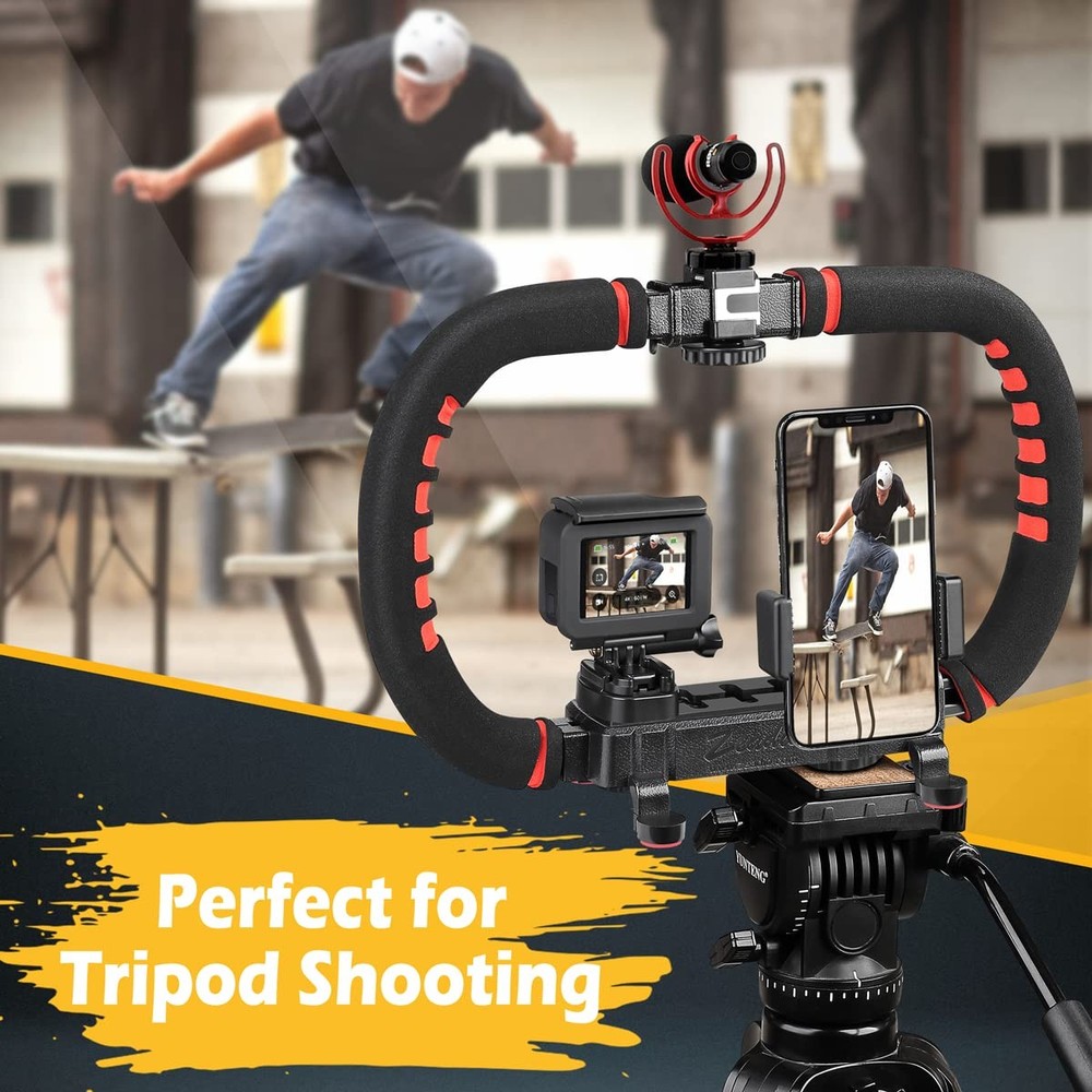 Smartphone Stabilizer, Handle Grip Handheld Video Rig, Compatibility with All...