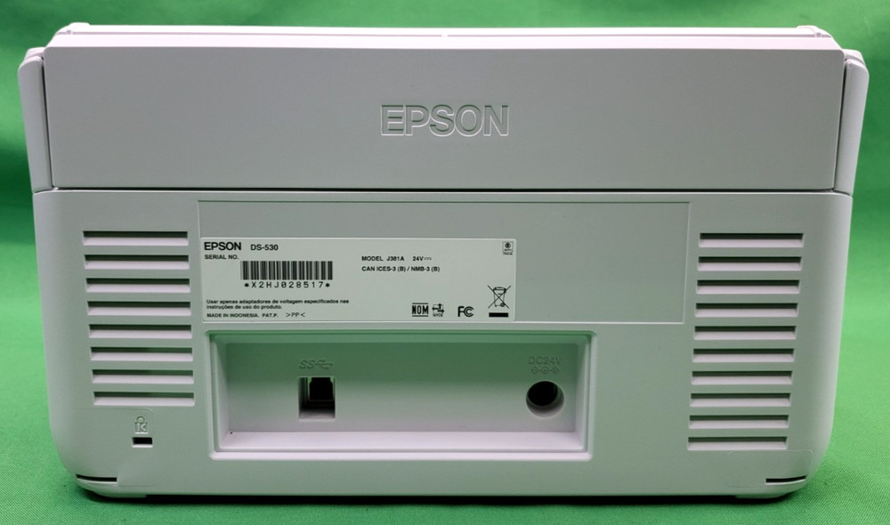 Epson DS-530 Color Duplex Document Scanner Model: J381A