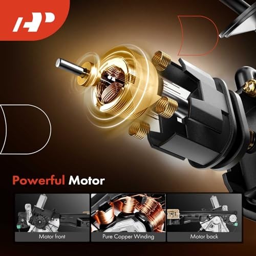 Buick Front Driver Side Power Window Regulator with Motor