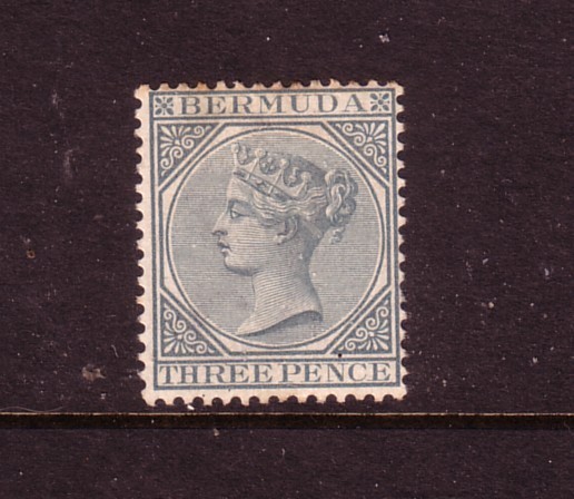 BERMUDA....  1883  3d grey mint