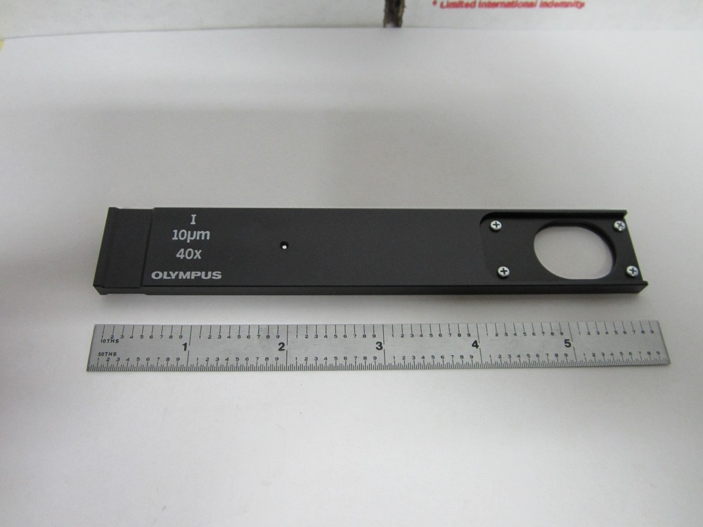 OLYMPUS MICROSCOPE SLIDE AH2-SLM10 FILTER OPTICS BIN#54-08