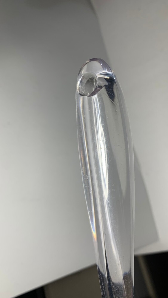 Clear Plastic Spatula for Mixing whatever has edge around edge