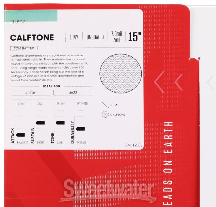 Evans Calftone Drumhead - 15"