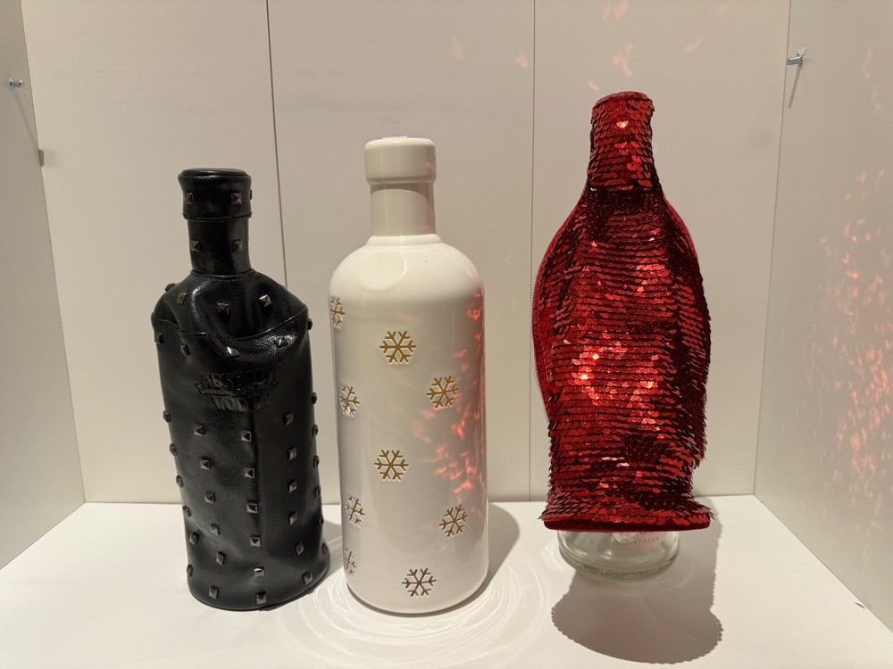 Absolut Vodka - Rock, Masquerade & Snowflake Edition Cases / Covers - No bottles