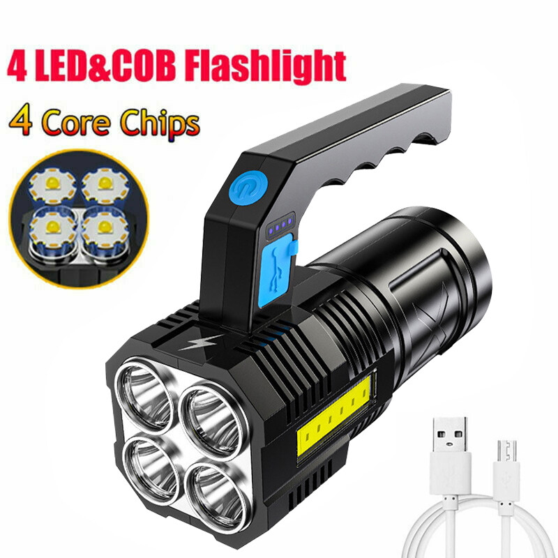 Super Bright 99000000LM LED Torch Tactical Flashlight USB Rechargeable Lantern
