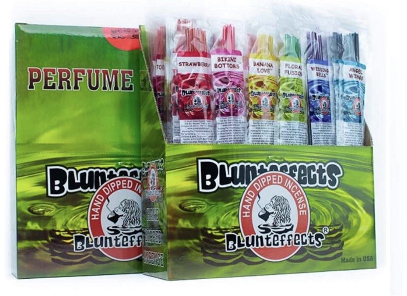 Blunteffects Incense Sticks 72 Pack Display 11” Hand Dipped Assorted