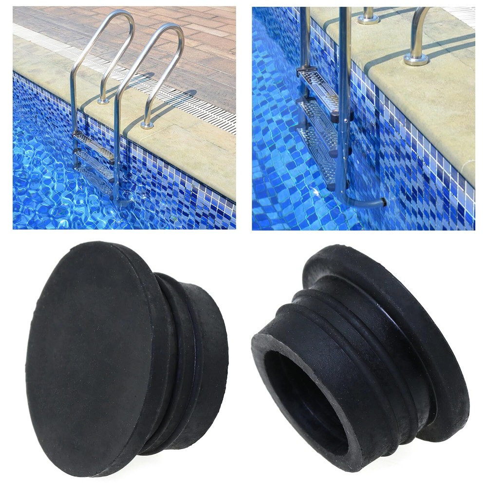 2PCS Pool Step Replacement Plug Pool Step Protector Pool Ladder Bumper Rubber...