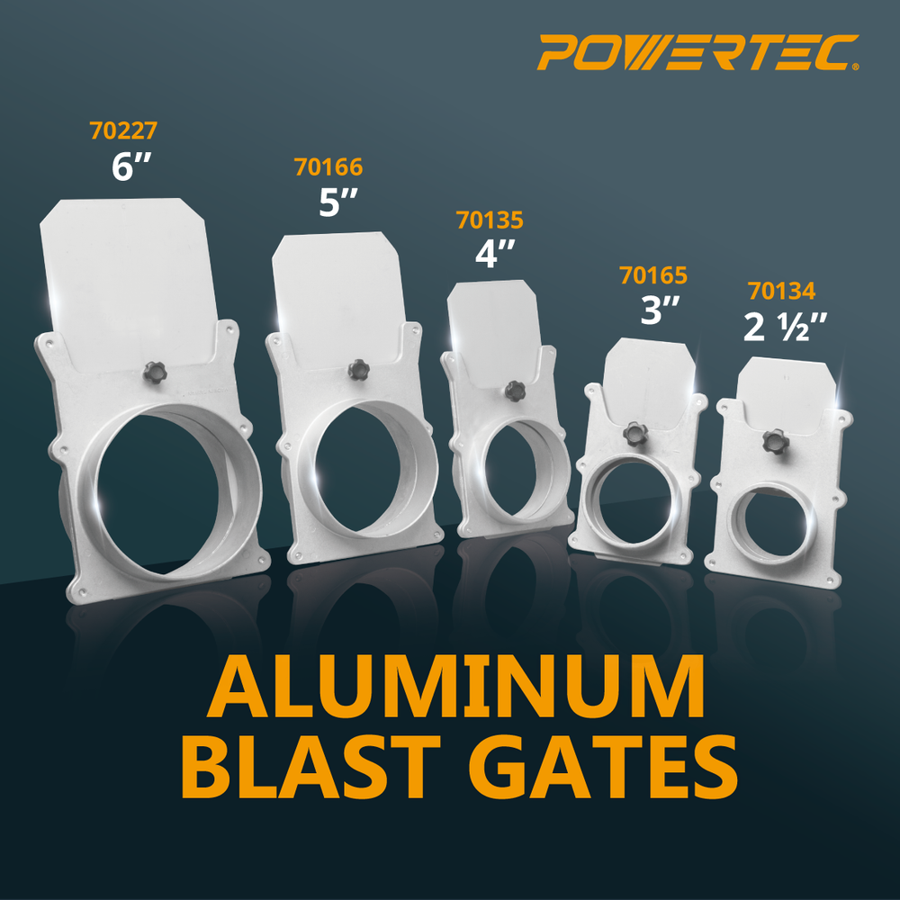 POWERTEC Aluminum Blast Gate 5" (70166)
