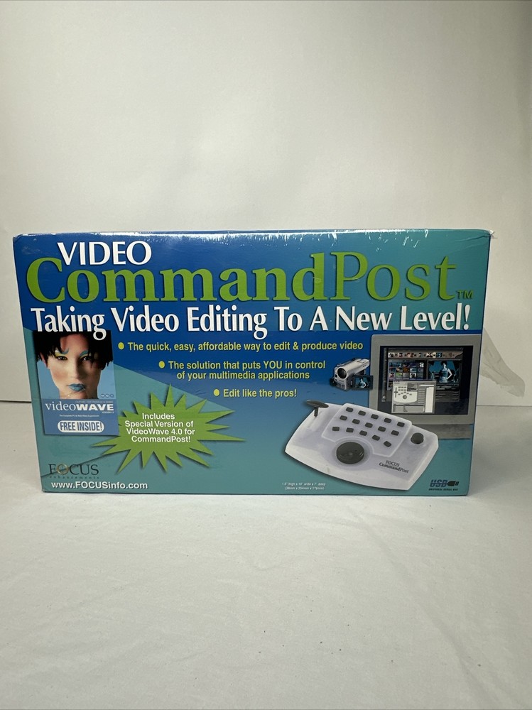 FOCUS COMMAND POST CP1 CP-1 MEDIA CONTROLLER W/ USB CONNECTOR CABLE HT-39 SEALED