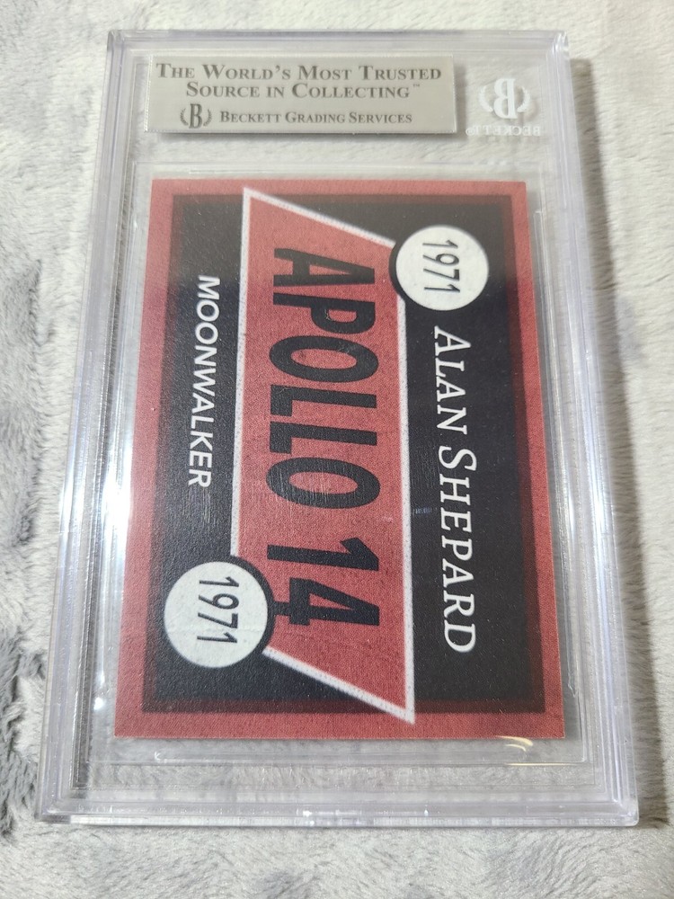Alan Shepard Signed Cut Card Apollo 14 Rare BAS Certified