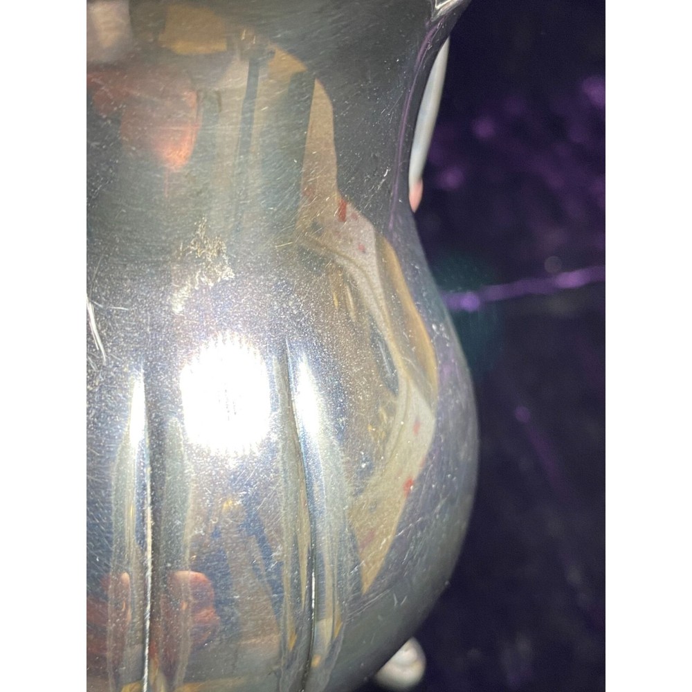 Vintage Pitgrira Silver Plated Footed Creamer