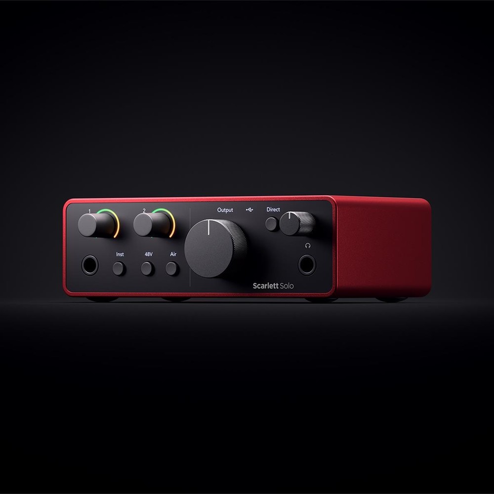 Focusrite Scarlett Solo 4th Gen USB Interface with Software Suite