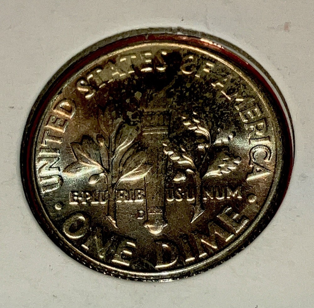 1964 D Roosevelt Dime • 90% Silver •#B01