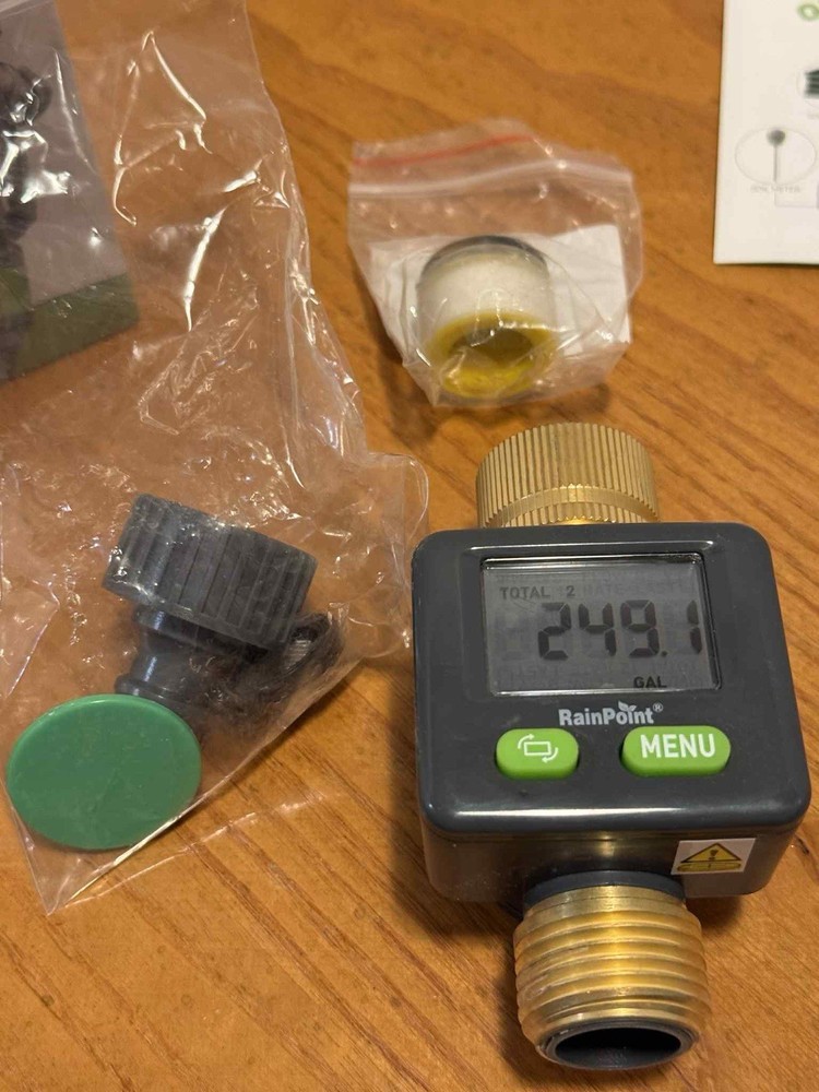 RainPoint Water Flow Meter , Screen-Flip Water Meter