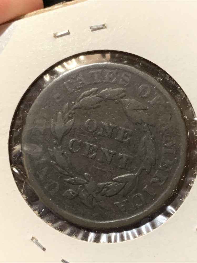 1837 Philadelphia Mint Copper Coronet Head Large Cent ~ ROTATED REVERSE ~