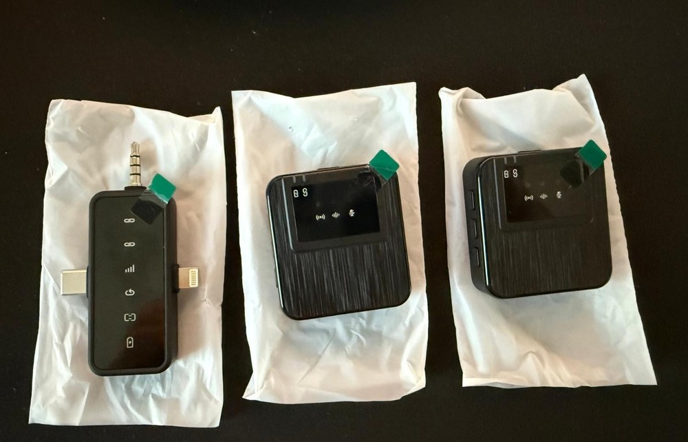 BAILIXIN 3-in-1 Mini Microphone for iPhone, Android, Camera