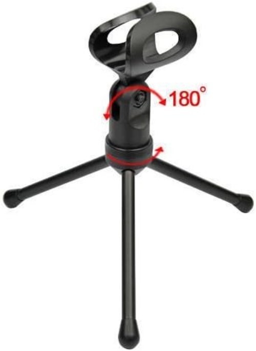 Compact Condenser Microphone with Tripod for Gaming, YouTube, Video Conferencing