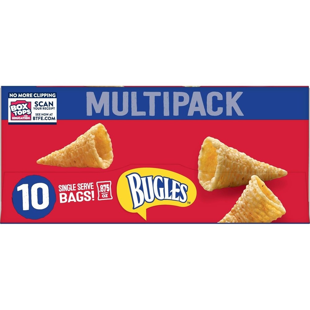 Bugles Crispy Corn Snacks, Original Flavor, Snack Bag, 8.75 oz...