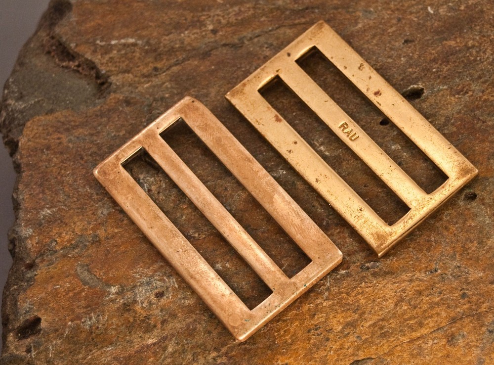 Vintage RAU Marine Corps Strap Buckles, Solid Brass