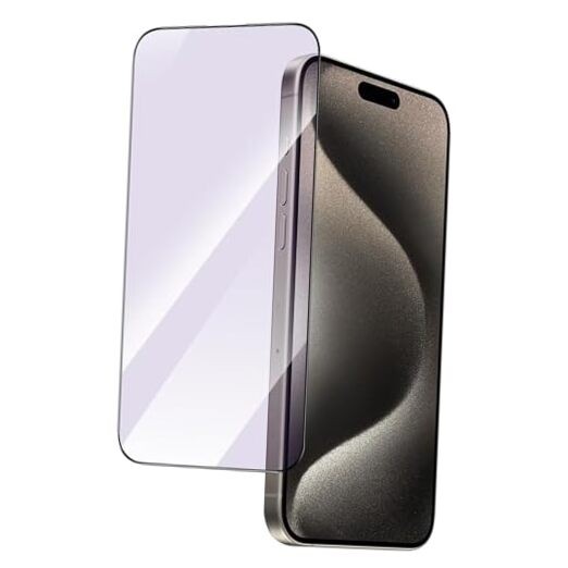 2 PACK Anti Blue Light Screen Protector for iPhone 13 Mini HD Clear Blue Light
