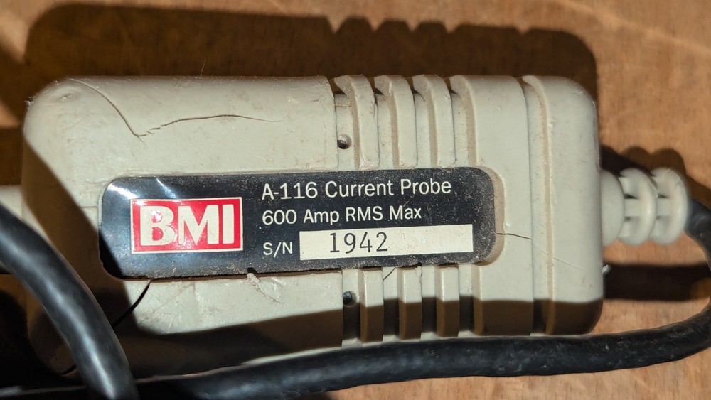 (1) BMI A-116 Basic Measuring Instruments Current Probe 600A Max