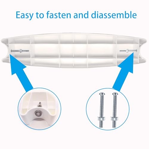 2-Pack Universal Pool Ladder Steps Replacement, 18" Heavy-Duty Molded Plastic