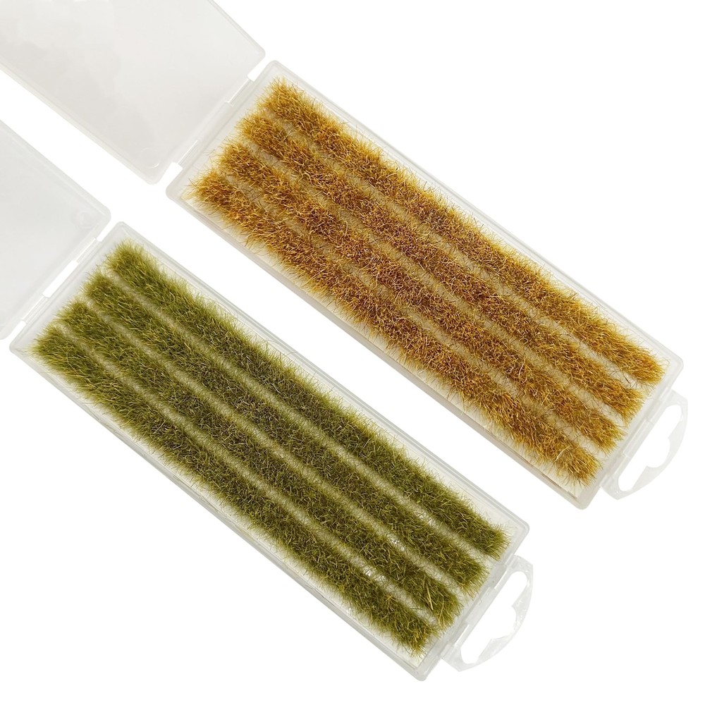 2 Boxes Static Rice Field Grass Model Rice Field Scene Railway Artificial Gra...