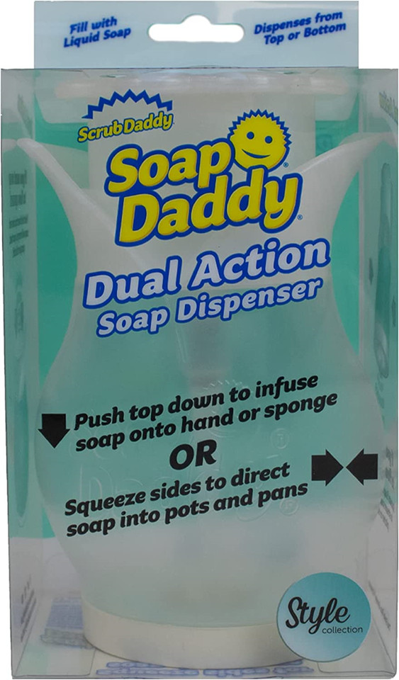 Scrub Daddy Dual Action Soap Dispenser - Clear