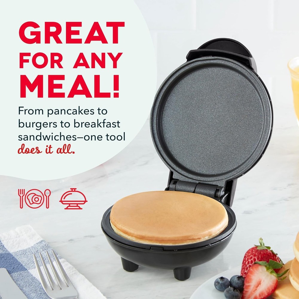 Dash Mini Maker Griddle Compact Nonstick Quick Heat Space-Saving Design