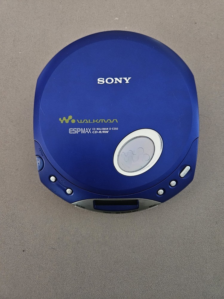 Sony Walkman ESP-MAX D-E350 -Vintage Blue- BUNDLE - Power Tested!