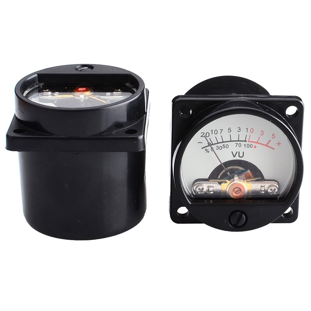 2pcs Panel VU Meter Warm Back Light Recording & Audio Level Amp