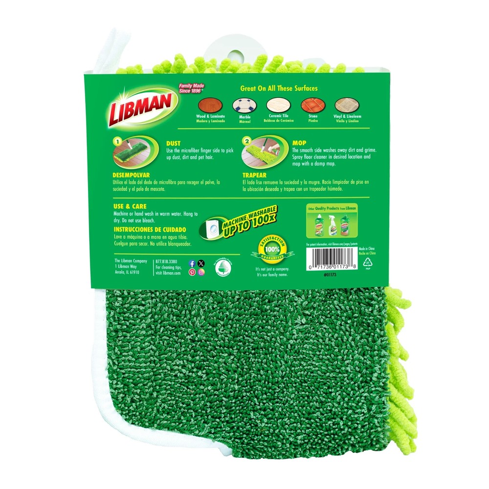 Libman 2-Sided Microfiber Mop Refill # 1173