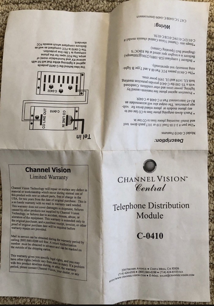 Telecom Surge Protector 4 Line