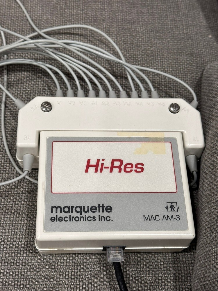 GE Marquette Electronics MAC AM-3 EKG Acquisition Module with Leads